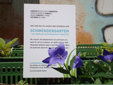 schwendergarten - das schild